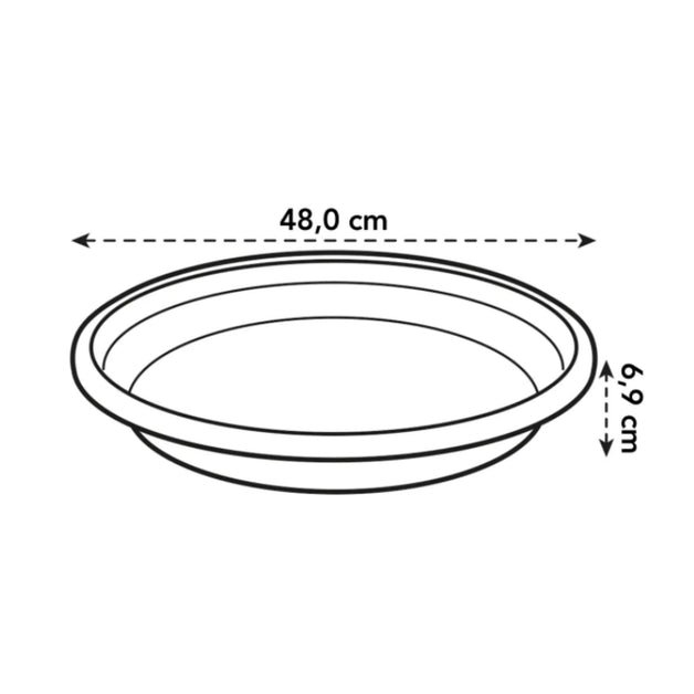 Universal Saucer Round 48cm Terracotta