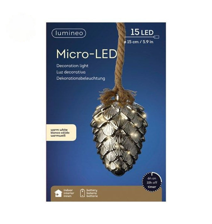 Rope Light Pine Cone