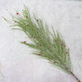 Frosted Fine Fir & Red Berry Spray  87cm