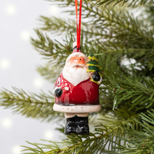 Ceramic Santa with Tree