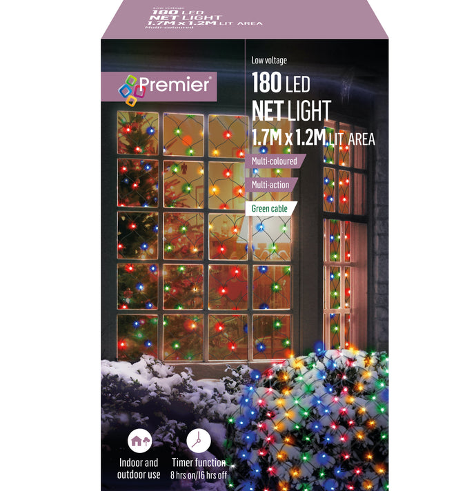 Premier 180 Net lights Multi-Coloured
