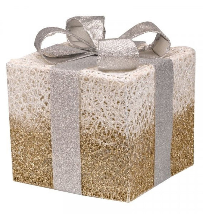 Sparkly Faux Gift Boxes Gold