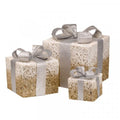 Sparkly Faux Gift Boxes Gold