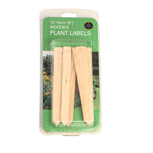 Wooden Plant Labels 6" 10 Pack