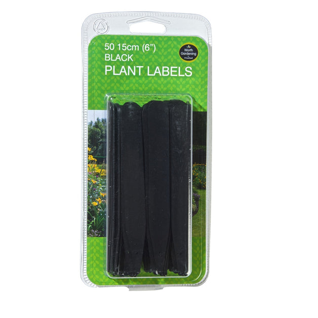 Black Plant Labels 6" 50 Pack