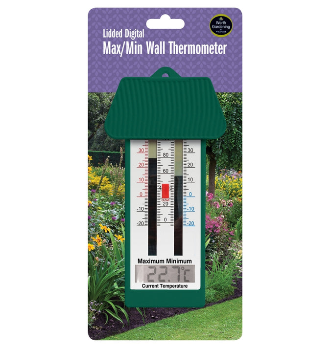 Lidded Digital Max/Min Wall Thermometer