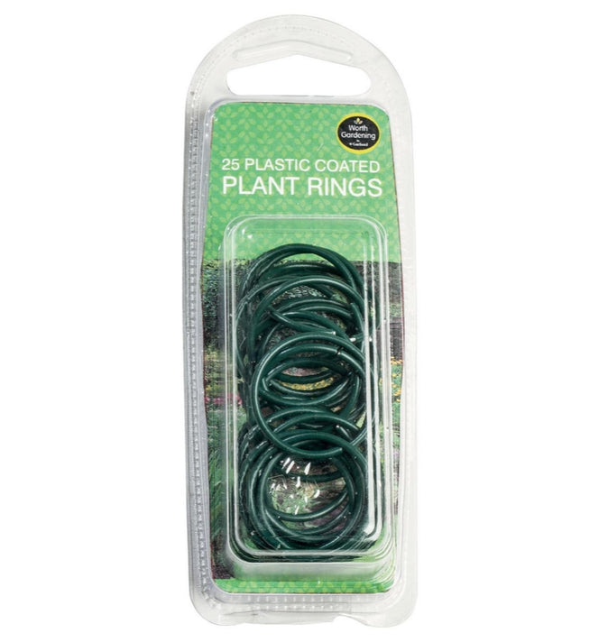 Plastic Coated Plant Rings 25 Pack