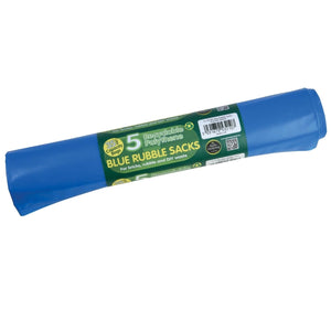 Blue Rubble Sacks 5 Pack